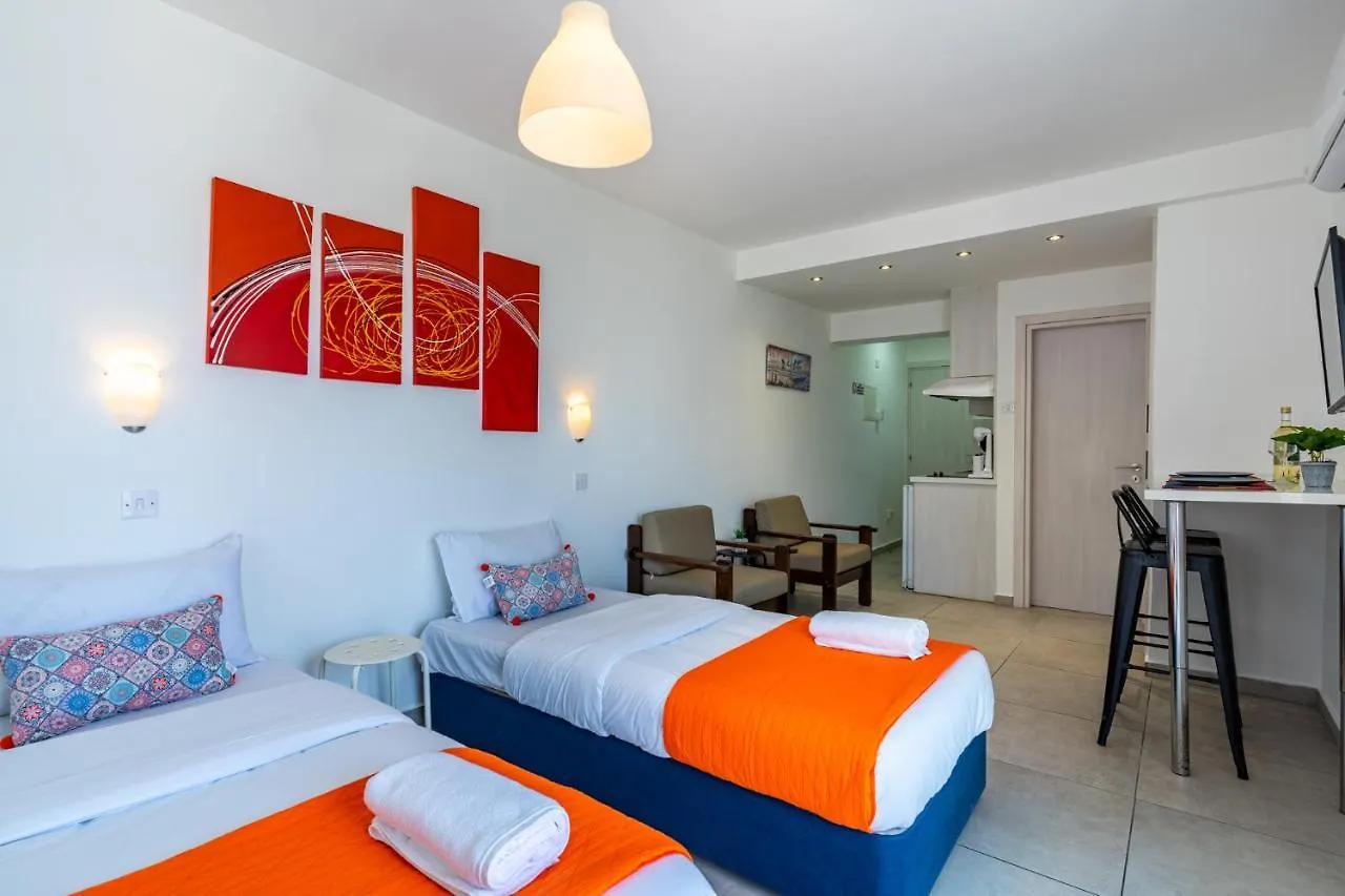 Tangerine Studio With Pool In Ayia Napa Apartment